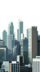 Fototapeta premium skyscrapers in the city