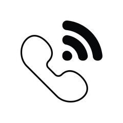 Phone icon isolated on a white background. Vector illustration.