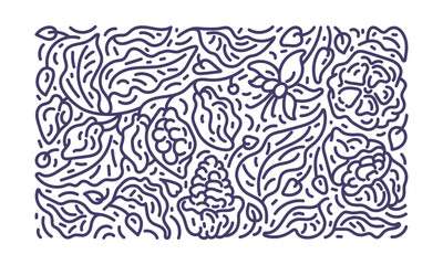 Cocoa abstract line print Bio chocolate Aroma bean