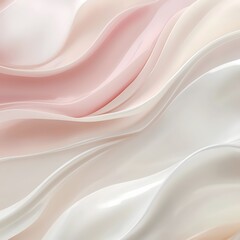 Obraz premium Elegant and soft promotional background for a skincare product. The design features a clean, minimal aesthetic with pastel tones like soft pink, white, and beige, creating a calming and luxurious feel