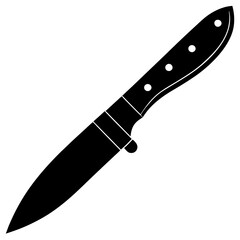 utility knife silhouette vector illustration 