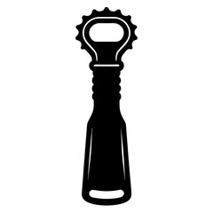  bottle opener silhouette vector illustration 