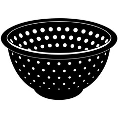colander silhouette vector illustration 