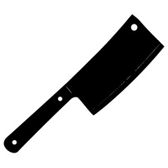 cleaver silhouette vector illustration 