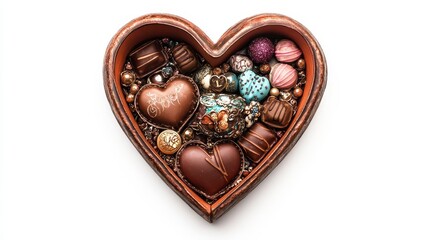 Heart Shaped Box Filled with Assorted Chocolates