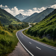 Naklejka premium road in mountains
