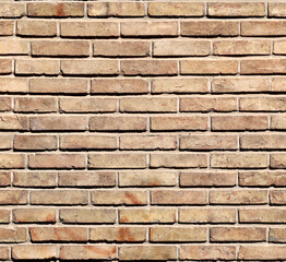 Seamless pattern with texture of old brick wall. Repeatable vintage wash brick wall pattern. Endless texture can be used for tiling pattern fills, web page background