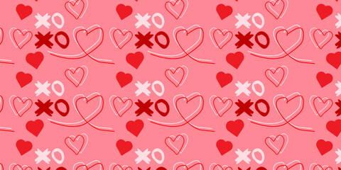seamless pattern with hearts for valentine celebration. perfect for background, wallpaper, poster.