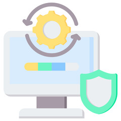 Update Process Flat Icon