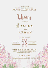 Islamic Wedding Invitation Template