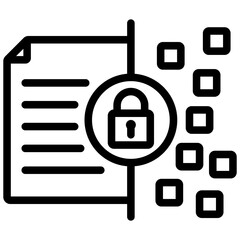 Encryption Outline Icon