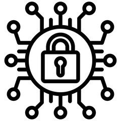 Cyber Hygiene Outline Icon