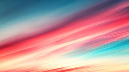 Obraz premium Vibrant Sunset Sky with Pink and Blue Hues
