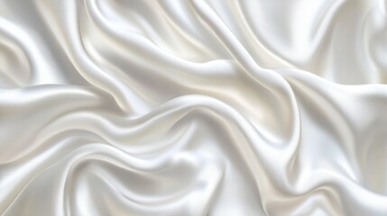 Obraz premium White Silk Fabric Texture