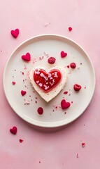 Valentines Dessert Minimal Simple Clean,generation AI