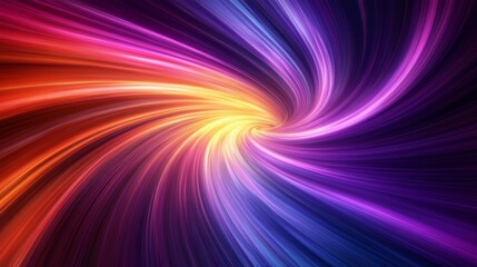 Abstract Colorful Spiral Galaxy Background