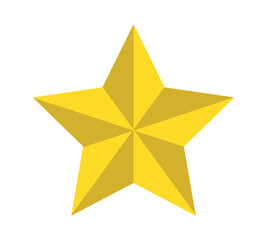 Fototapeta premium Golden Stars Icon for Reviews, Ratings, and Feedback Design.