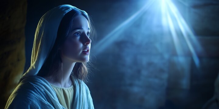 The Angel Gabriel Reveals Another Miracle to Mary: Her Elderly Cousin Elizabeth is Also Pregnant