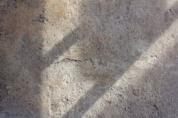 Sunlight and Shadows on Textured Concrete Construction