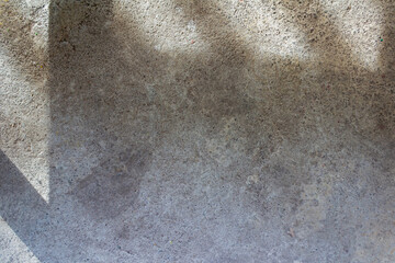 Sunlight and Shadows on Textured Concrete Construction