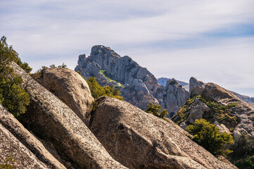 landscape inside the Dolomiti Lucane from the village of Castelmezzano, Potenza province, Basilicata