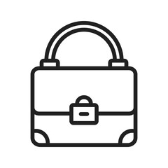 Handbag icon vector image. Suitable for mobile apps, web apps and print media.