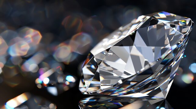 Exquisite brilliance and clarity of a flawless diamond.