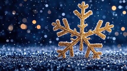 Snowy Delight: A Winter Wonderland Background with Delicate Snowflakes