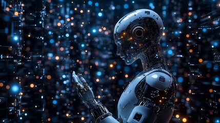 Fototapeta premium Future-Ready AI: Microchip Innovations Powering Tomorrow's Intelligence