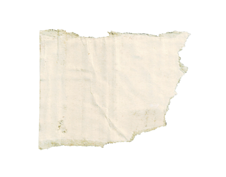 Old dust-ripped paper torn edges strips isolated on black background, Vintage Torn Graph Paper Texture.