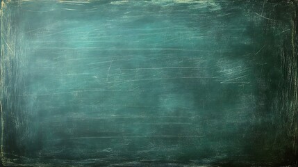Obraz premium A green chalkboard background with space for text