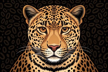 Obraz premium leopard animal illustration