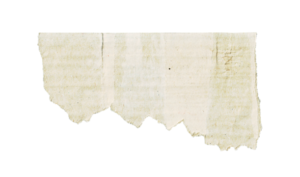 Old dust-ripped paper torn edges strips isolated on black background, Vintage Torn Graph Paper Texture.