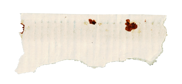 Old dust-ripped paper torn edges strips isolated on black background, Vintage Torn Graph Paper Texture.