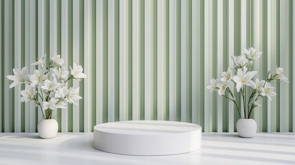 white vases