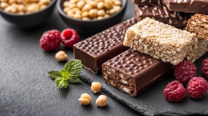 Vibrant Plant-based Protein Bars Infused with Quinoa, Lentils, and Chickpeas for Nutritious Snacking Delights