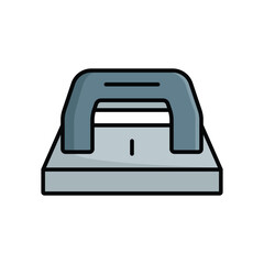 hole punch icon vector design template simple and clean