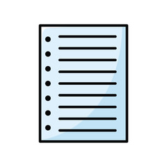 loose paper icon vector design template simple and clean