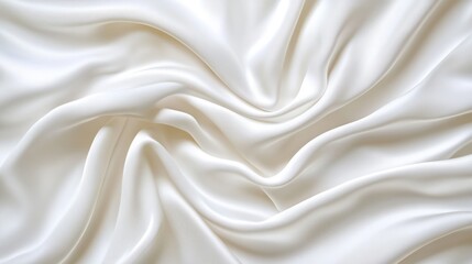 Obraz premium Elegant White Silk Drapery