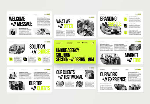 Creative Agency Solution Presentation Template
