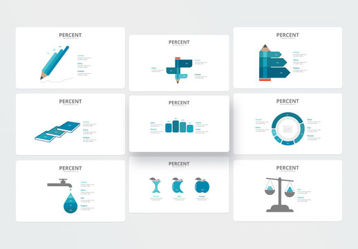 Graphic Percentages Infographic