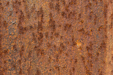 Abstract Texture of Corroded Metal Surface Featuring Subtle Rust Patterns. Old rusty metal sheet texture