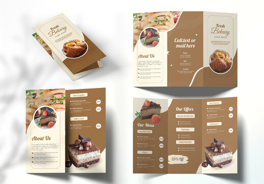 Bakery Trifold Menu Layout