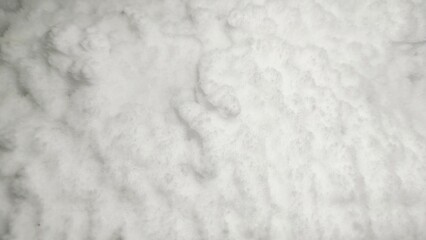 ice texture background in the fridge. ice crystals on white background