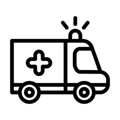 ambulance outline style