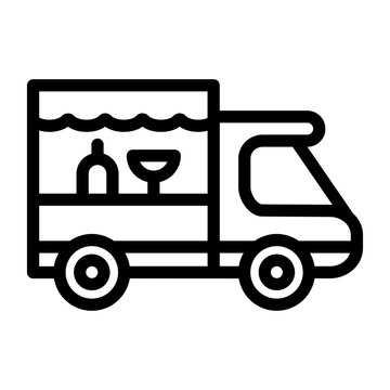 recommend clip art: food truck outline style