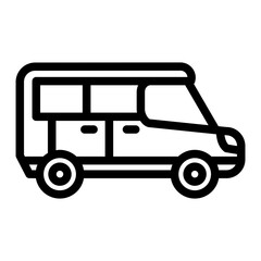 van car outline style