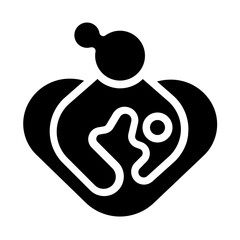 Breastfeeding Symbol Solid Icon