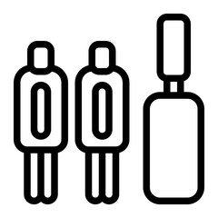 Candidates Waiting Line Icon