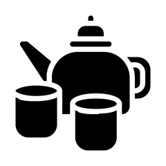 Chinese Teapot Solid Icon